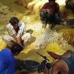 gold mining Surinane Process of making raw gold from nature